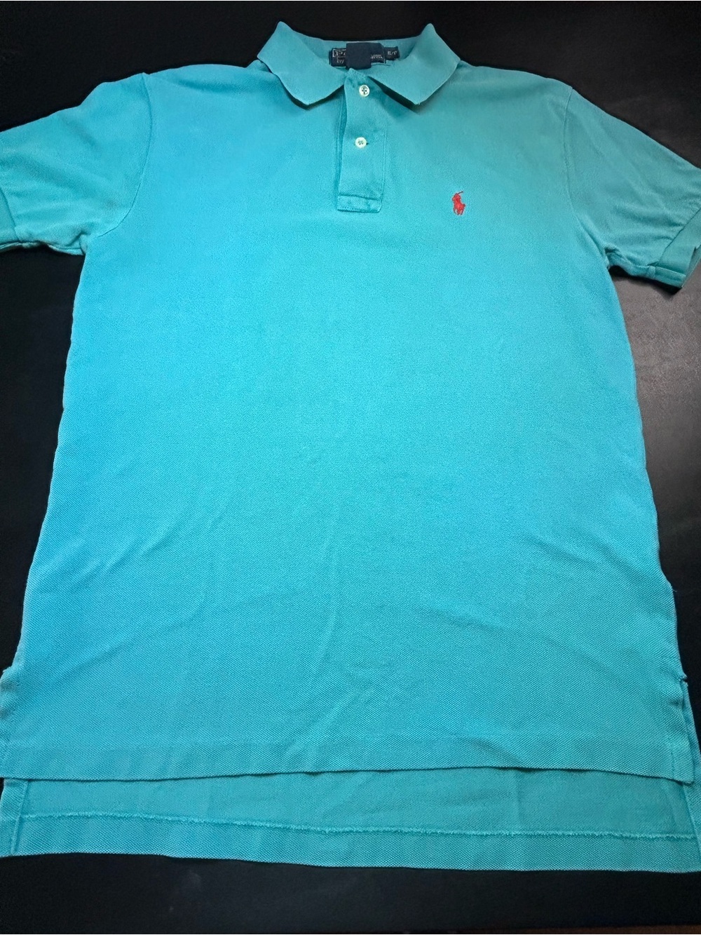 Polo by Ralph Lauren Short Sleeve Polo - Aqua with Red Pony